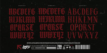 Dark brutal Font Poster 13