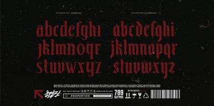 Dark brutal Font Poster 10