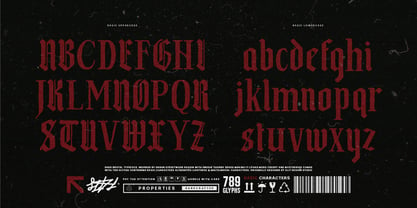 Dark brutal Font Poster 6