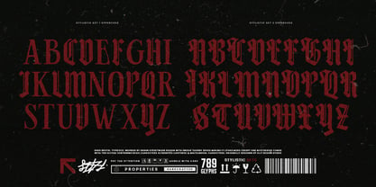 Dark brutal Font Poster 8