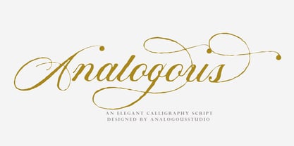 Analogous Script Font Poster 1