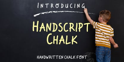 Handscript Chalk Font Poster 1