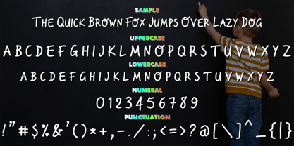 Handscript Chalk Font Poster 2