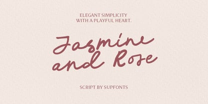 Jasmine and Rose Font Poster 1