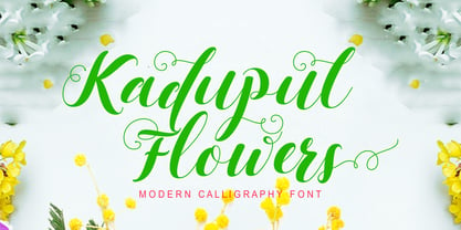 Kadupul Flowers Font Poster 1