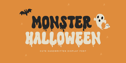 Monster Halloween Font Poster 1