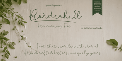 Bordeahill Font Poster 1