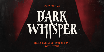 Dark Whisper Font Poster 1