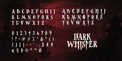 Dark Whisper Font Poster 9