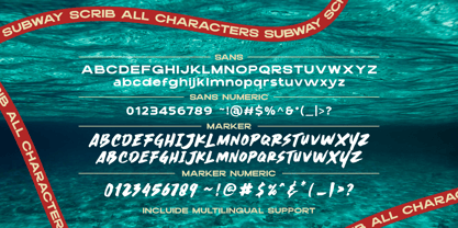 Subway Scrib Font Poster 10