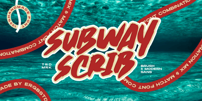 Subway Scrib Font Poster 1