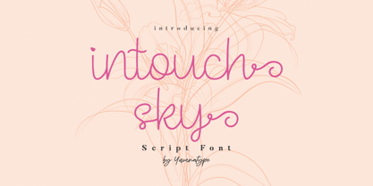 Intouch Sky Font Poster 1