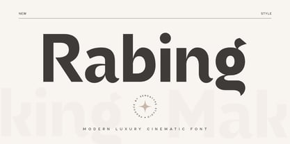 Rabing Font Poster 1