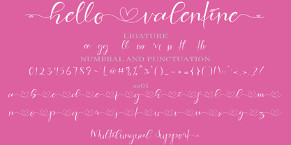 Hello Valentine Font Poster 8