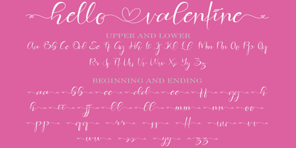 Hello Valentine Font Poster 7