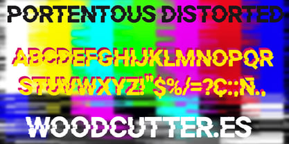 Portentous Distorted Font Poster 3