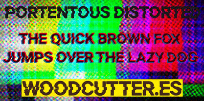 Portentous Distorted Font Poster 2