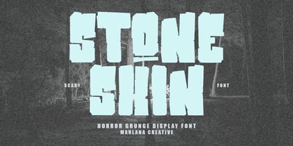 MC Stone Skin Font Poster 1