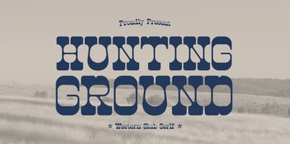 Hunting Ground Font Poster 1