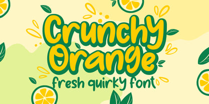 Crunchy Orange Font Poster 1