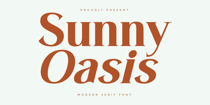 Sunny Oasis Font Poster 1