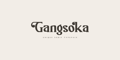Gangsoka Font Poster 1