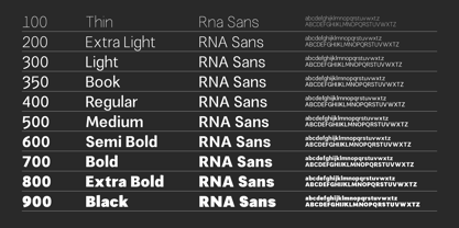 RNA Sans Font Poster 2