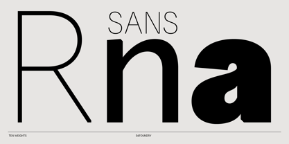 RNA Sans Font Poster 1