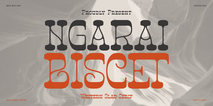 Ngarai Biscet Font Poster 1