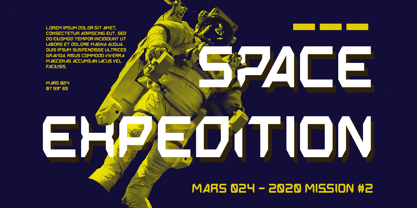 Spaceline Font Poster 4