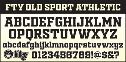 OLD SPORT ATHLETIC Font, the Fontry