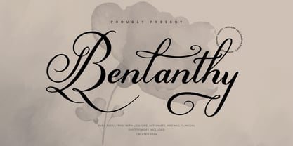 Benlanthy Font Poster 1