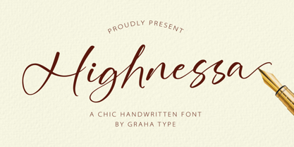 Highnessa Font Poster 1