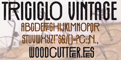 Triciclo Vintage Font Poster 4