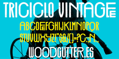 Triciclo Vintage Font Poster 3