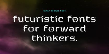 Lunar Escape Font Poster 6