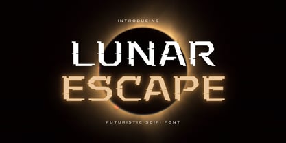 Lunar Escape Font Poster 1