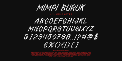 Mimpi Buruk Font Poster 7