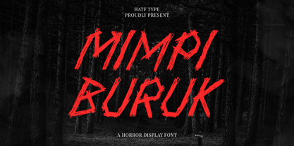 Mimpi Buruk Font Poster 1