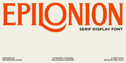 Epilonion Serif Police Poster 1