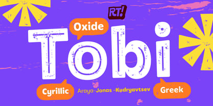 Tobi Oxide Font Poster 1