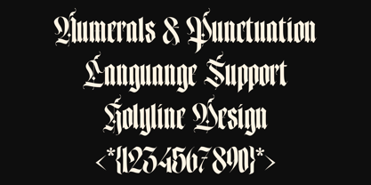 Wild Gothic Font Poster 8