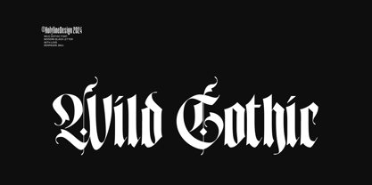 Wild Gothic Font Poster 1