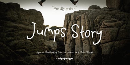 Jumps Story Handwritten Fuente Póster 1