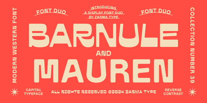 Barnule Font Poster 1