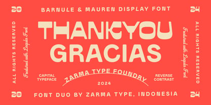 Barnule Font Poster 13