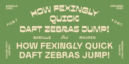 Barnule Font Poster 2