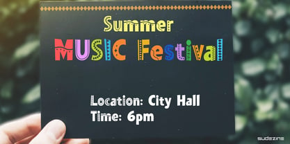 SDFestival Font Poster 1