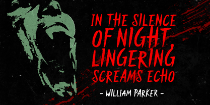 Scream House Font Poster 3