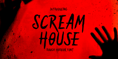 Scream House Font Poster 1